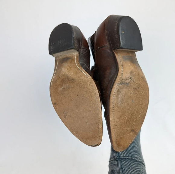 Laredo Vintage Mens 10 D Leather Western Cowboy Boots  Pointed Toe Embroidered - Picture 7 of 16